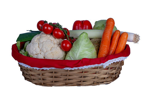 Gemüsekorb mit 15 kg gemischtem frischem Gemüse